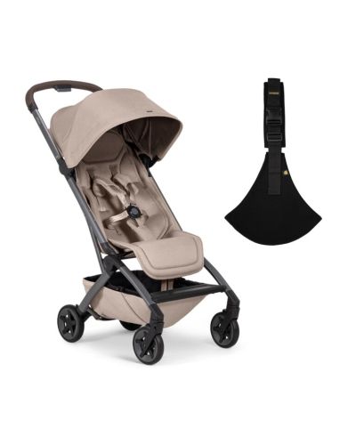 Joolz Buggy Aer2 x Wildride Classic Bundel Sandy Taupe overzicht met buggy en Wildride peuterdraagzak