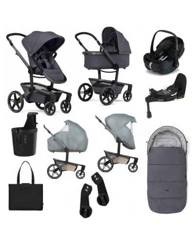 Joolz Day⁵ Kinderwagen All-in-One Bundel Stone Grey met Autostoel en Accessoires