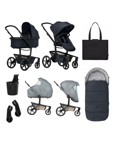 Joolz Day⁵ Kinderwagen Essential Newborn Bundel Dark Navy Blue met Accessoires