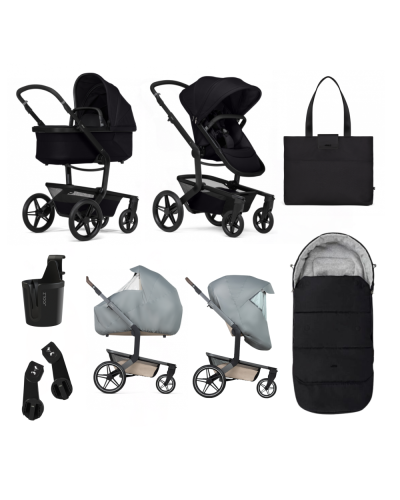 Joolz Day⁵ Kinderwagen Essential Newborn Bundel Space Black met Accessoires