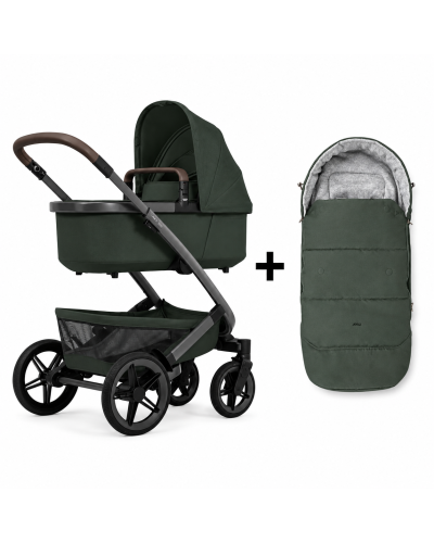 Reiswieg van Joolz Geo5 kinderwagen Forest Green perspectief