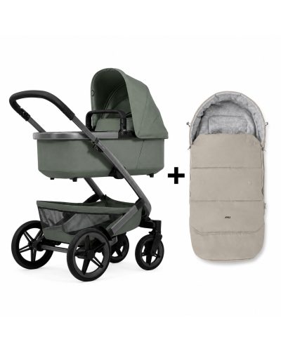 Joolz Geo5 Cot Sage Green met gratis voetenzak