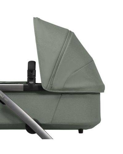 Joolz Geo5 reiswieg zonnekap zijaanzicht in sage green kleur
