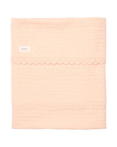 Koeka Ledikantdeken Lace Elba Peach