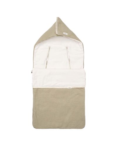 Koeka Voetenzak Autostoel 0+ Malaga Cotton Fleece Sage 3/5 punts