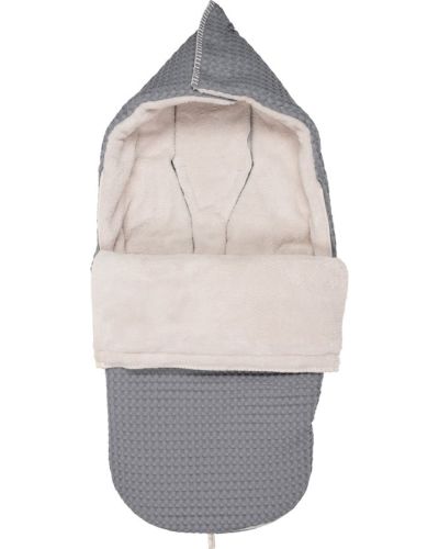 Koeka Voetenzak Buggy Wafel Teddy Oslo Steel Grey-Pebble