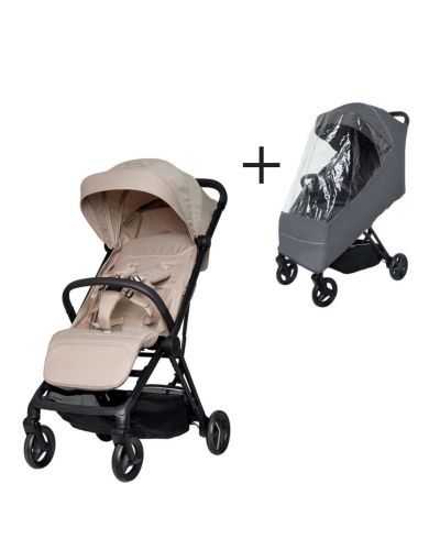 Koelstra Re-Act buggy Stylish Taupe met gratis regenhoes