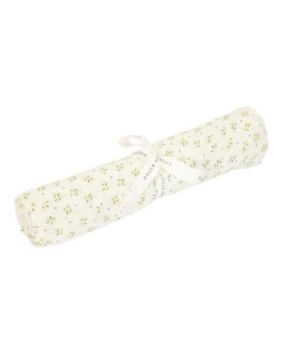  Little Dutch Swaddle Blueberry Leaves Groen 120 x 120
