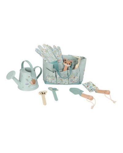 Complete tuin gereedschapset met tas en accessoires in forest friends stijl