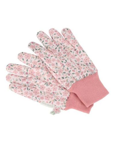 Little Dutch tuinhandschoenen met bloemenprint achteraanzicht