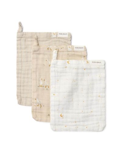 Little Dutch Washandjes Little Goose 3-pack