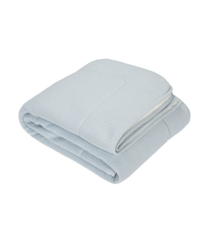 Little Dutch Wiegdeken Pure Teddy Soft Blue