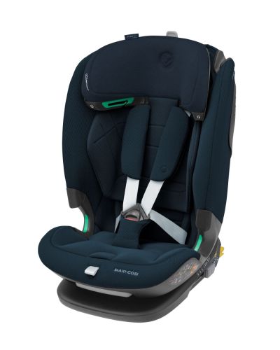 Maxi-Cosi Titan Pro² i-Size Autostoel in Authentic Blue, voorzien van een 5-puntsgordel