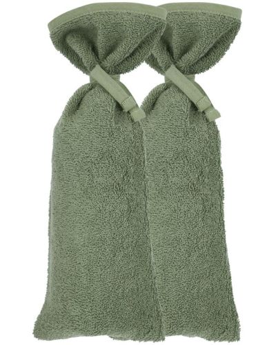Meyco Kruikenzak Badstof Basic Forest Green 2-pack