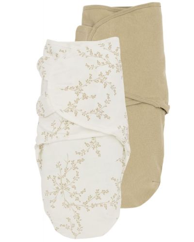 Meyco SwaddleMeyco Inbakerdoek Braches/Uni-Sand 4-6 mnd 2-pack