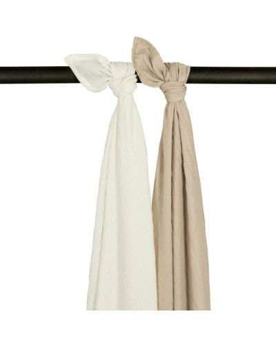 Meyco Swaddles Pre-washed Offwhite/Sand