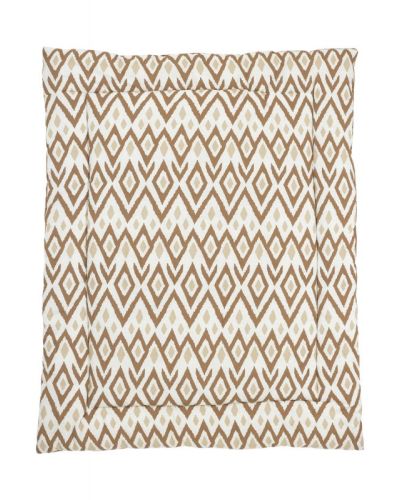 Meyco Boxkleed Ikat Sand Uni Toffee