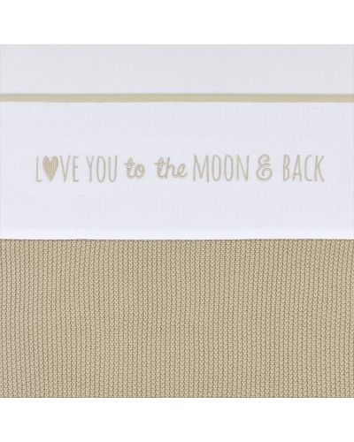 Meyco Ledikantlaken Love You to the Moon & Back Sand