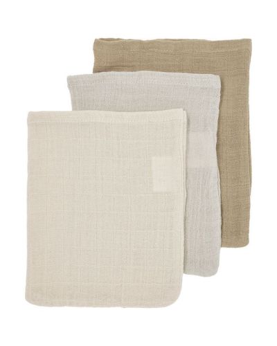 Meyco Washandjes Pre-washed Soft Sand/Greige/Taupe