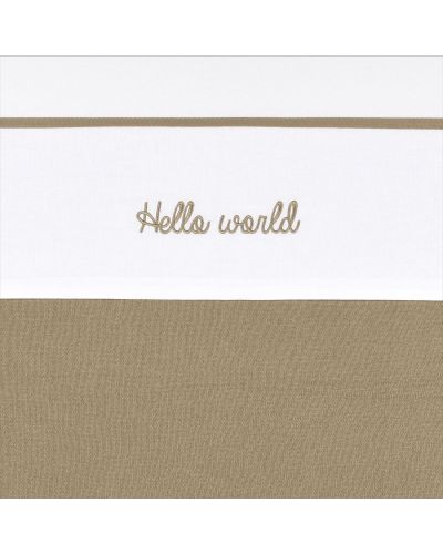 Meyco Wieglaken Hello World Taupe