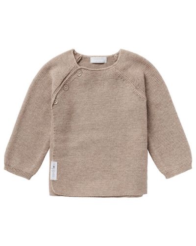 Noppies vest gebreid Pino Taupe Melange online kopen? | BabyPlanet