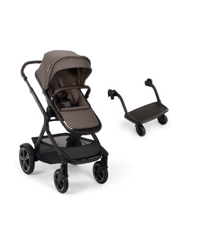 Nuna Demi Next kinderwagen in Chestnut met zitje en meerijdplankje
