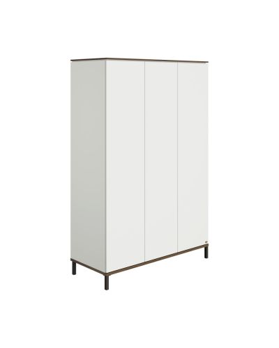 Paidi - Yuny 3-Deurs Kast Lovely Aliv Off White - Dark Walnut