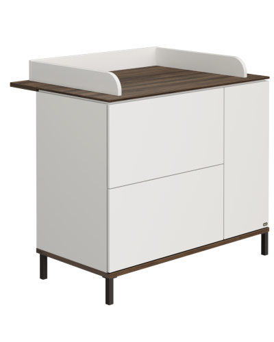 Paidi - Yuny Commode Lovely Aliv Off White - Dark Walnut