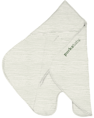 Puckababy Wikkeldeken Gogo Newborn Green Stripes 0 - 7 mnd