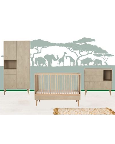 Quax 3 delige Babykamer Cocoon Natural Oak