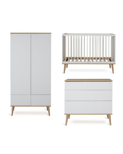 Quax 3 delige Babykamer Flow White & Oak