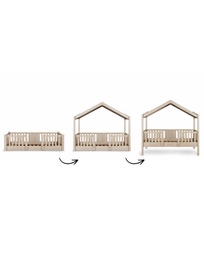 Quax Chalet Bed Natural Ash 90x200 cm