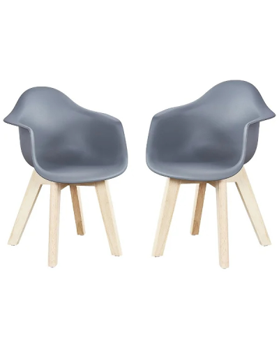 Quax Kinderstoel Grijs 2 stuks