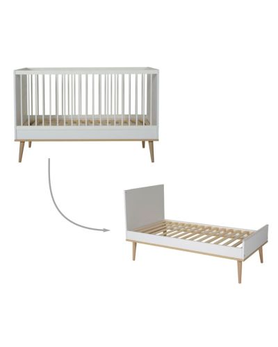 Quax Doorgroeiledikant Flow White & Oak 70 x 140