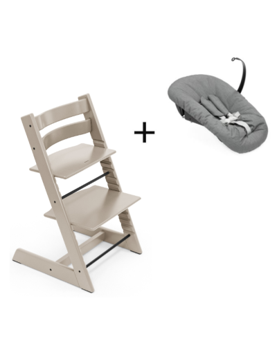 Stokke Tripp Trapp Cashmere Grey + Newborn Set Anthracite