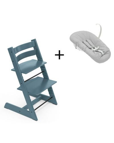 Stokke Tripp Trapp Fjord Blue, inclusief los afgebeelde Newborn Set