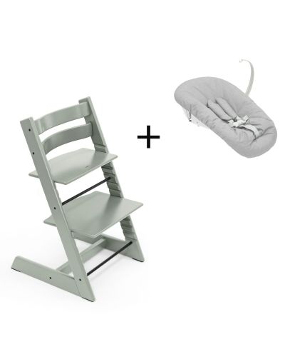 Stokke Tripp Trapp Glacier Green, inclusief los afgebeelde Newborn Set