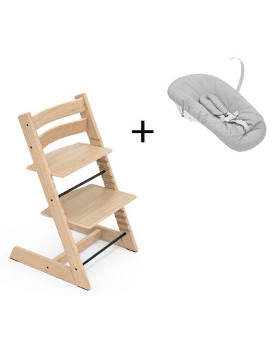 Stokke Tripp Trapp Oak Natural, inclusief los afgebeelde Newborn Set