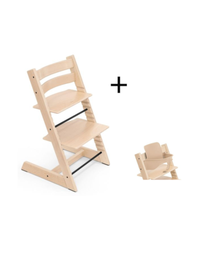 Stokke Tripp Trapp Stoel Bundel met BabySet² - Natural