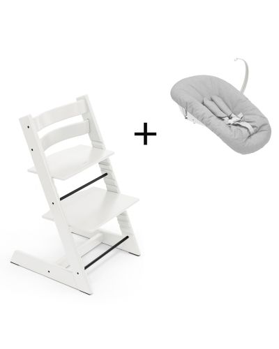 Stokke Tripp Trapp White, inclusief los afgebeelde Newborn Set