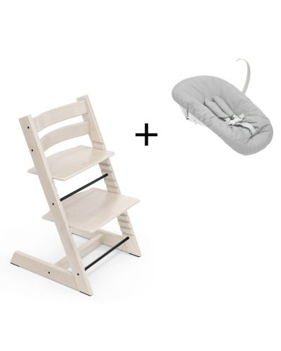 Stokke Tripp Trapp White Wash, inclusief los afgebeelde Newborn Set