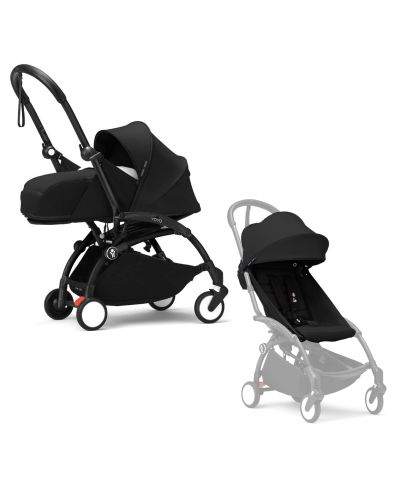 Stokke YOYO³ Kinderwagen Compleet met 0+ Newborn Pack Black – Black Frame