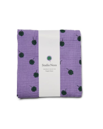 Studio Noos Swaddle Purple Clover 120 x 120