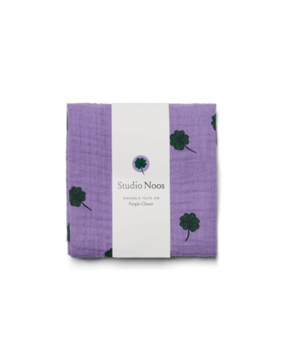 Studio Noos Swaddle Purple Clover 70 x 70