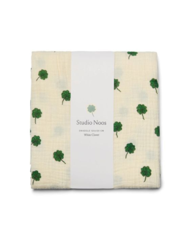 Studio Noos Swaddle White Clover 120 x 120