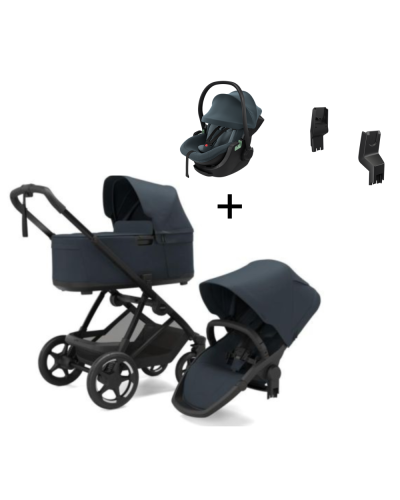 Thule Kinderwagen Charm Compleet Darkest Blue