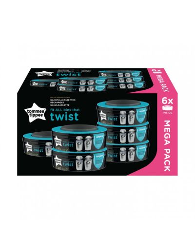 Tommee Tippee click & twist navulscassettes 6 stuks online kopen? | BabyPlanet