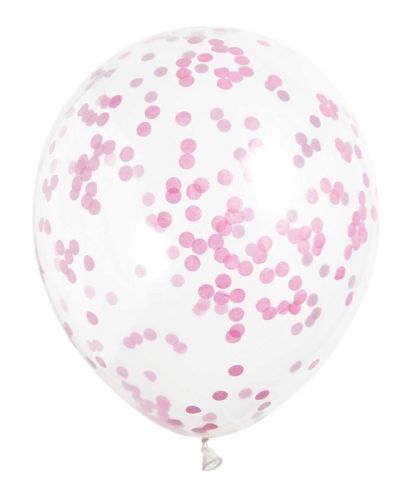 Ballonnen met roze confetti online kopen? | BabyPlanet
