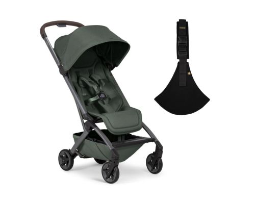 Joolz Buggy Aer2 x Wildride Classic Bundel Forest Green overzicht met buggy en Wildride peuterdraagzak