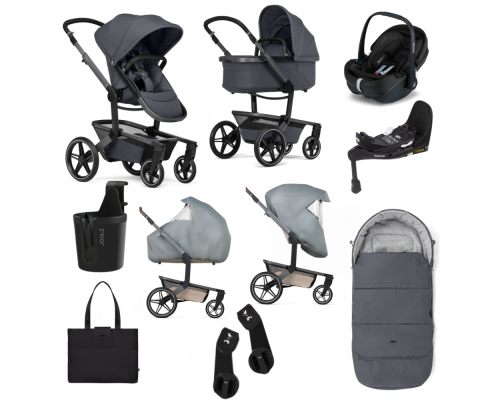 Joolz Day⁵ Kinderwagen All-in-One Bundel Stone Grey met Autostoel en Accessoires